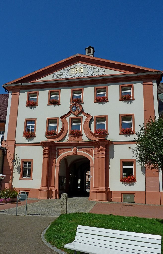 St.Blasien, das barocke Torhaus von 1767, war Hauptzugang zum ehemaligen Klosterbereich, Aug.2011