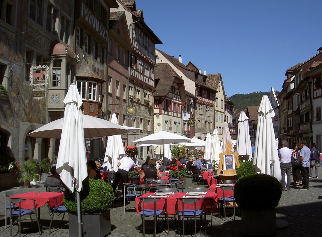 Stein a. Rhein, Rathausplatz (28.08.2011)