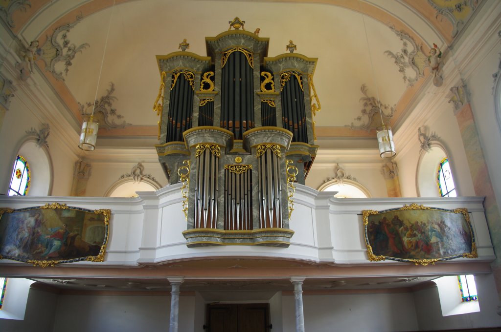 Steinheim, Ev. Luth. St. Martin Kirche, Orgelempore (10.08.2011)