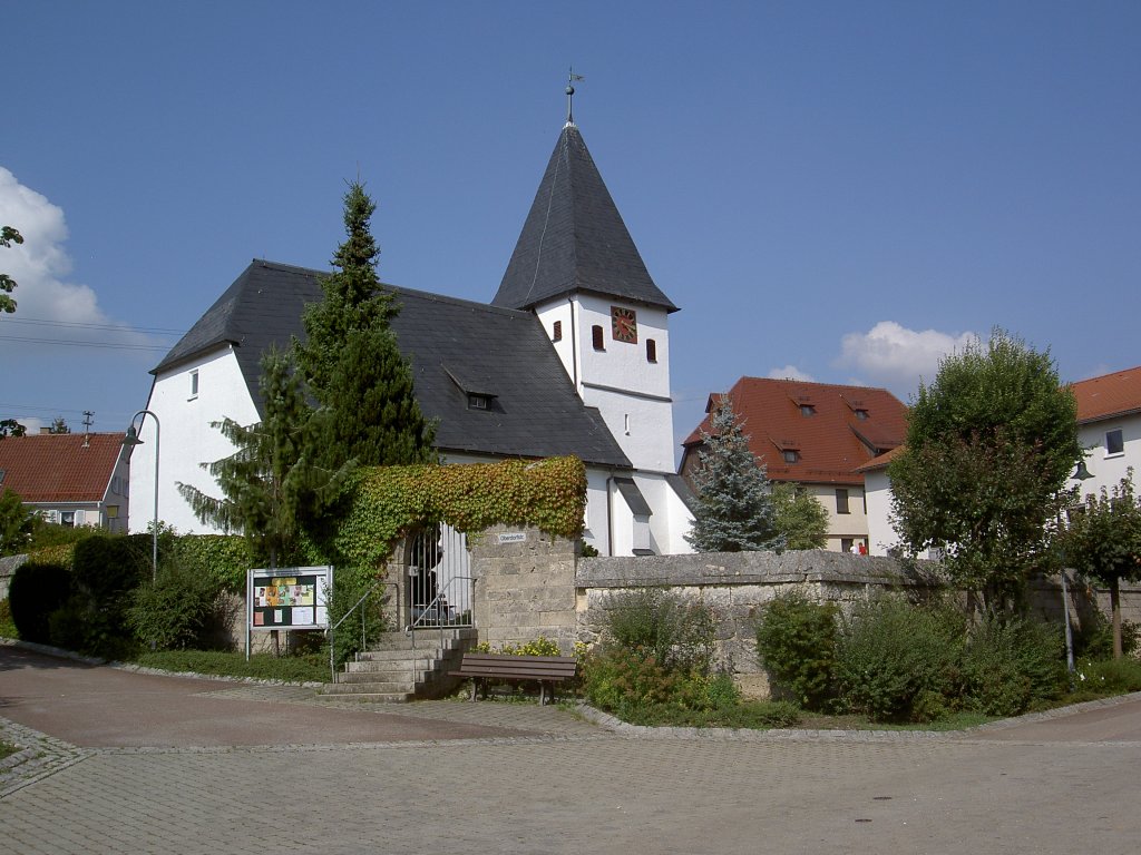 Sttten, Ev. Kirche an der Oberdorfstrae, Kreis Gppingen (10.08.2012)