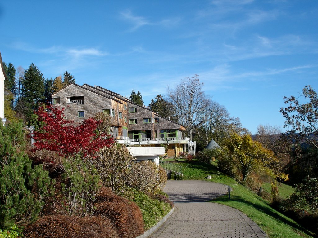 St.Peter im Schwarzwald, das Haus Lindenberg ist das lteste Exerzitien-und Bildungshaus der Erzdizese Freiburg, Okt.2009