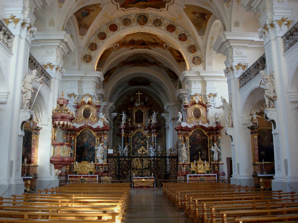 St.Peter im Schwarzwald,
ehemalige Klosterkirche mit ppiger barocker Ausstattung,
diente als Grablege dem Geschlecht der Zhringer,
Okt.2009