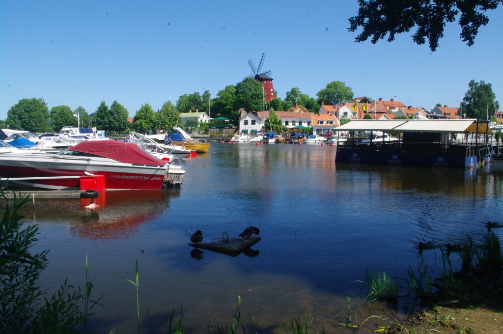 Strngns, Windmhle und Hafen (09.07.2013)