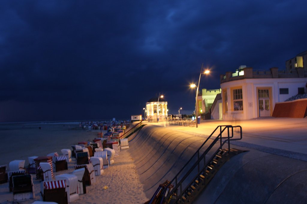 Strandpromenade Borkum bei Nacht
am 20.08.2012