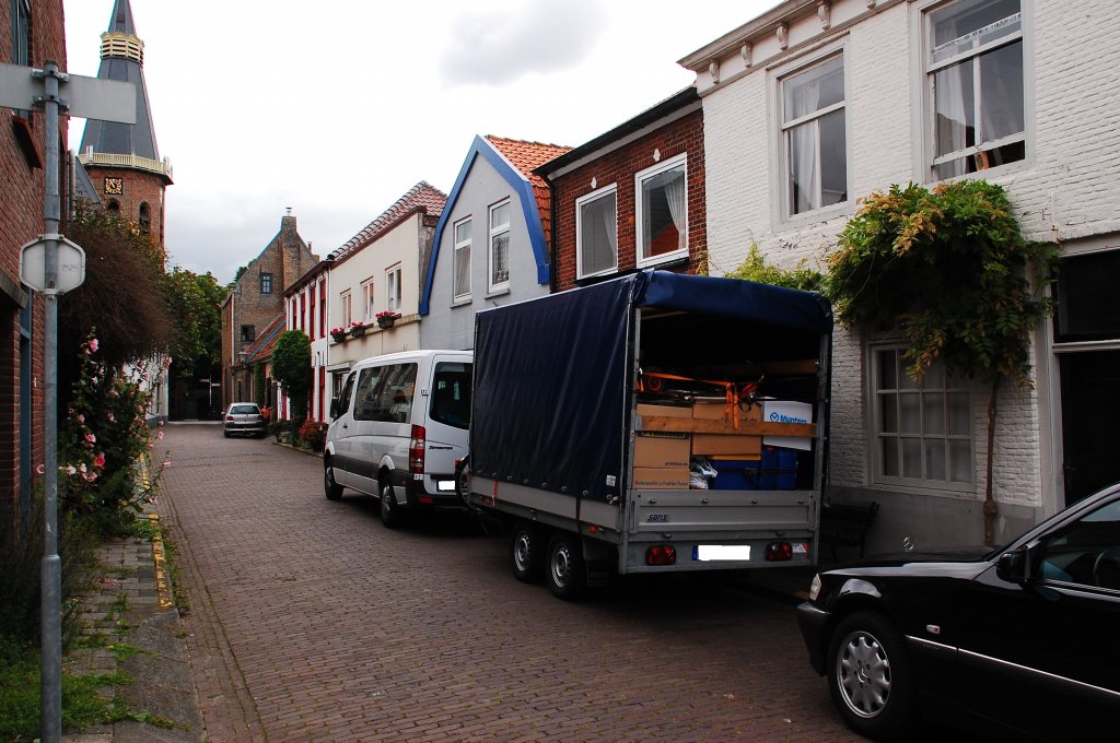 Straenansicht Molenstraat in Groede.....Gem. Oostburg Zeeland. 21.7.2012