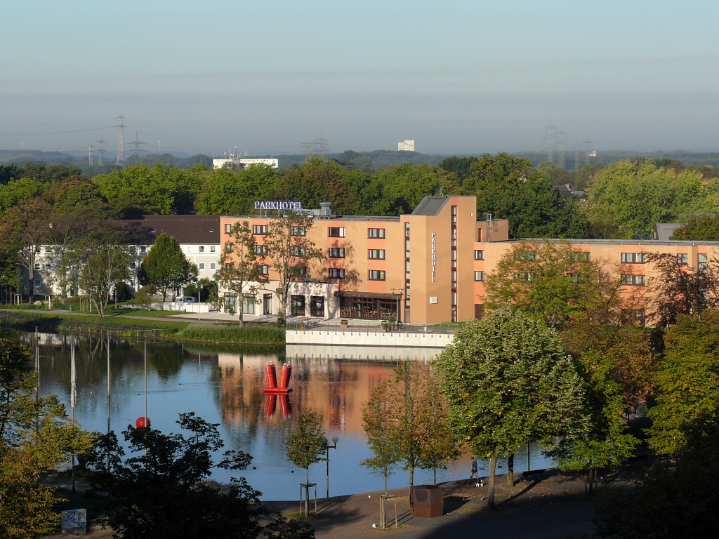 Teil des Stadtsee´s mit Parkhotel. Marl-Mitte. 01.10.2011.