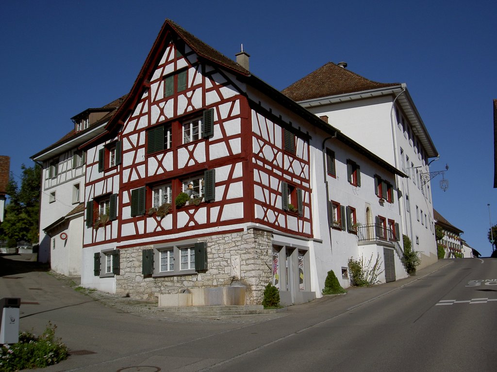 Thayngen, Rathaus und Hauptstrae (28.08.2011)