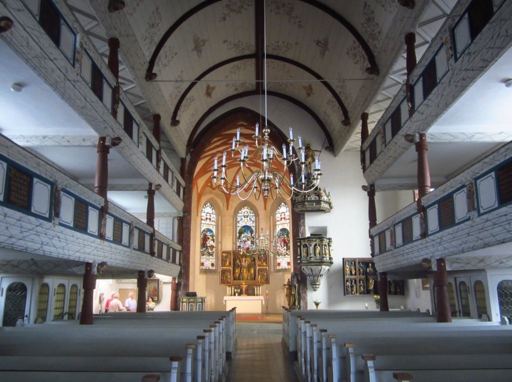 Themar, St. Bartholomus Kirche mit Marienaltar von Hans Nubaum von 1526 (10.06.2012)