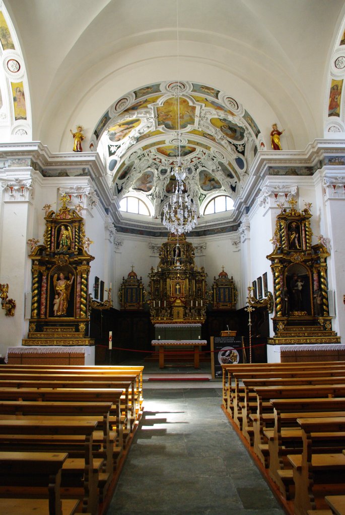 Tiefencastel, St. Stefan Kirche, Ausstattung durch Misoxer Meister (10.04.2011)