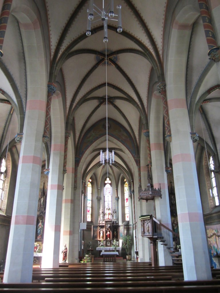 Treffelhausen, Langschiff der St. Vitus Kirche (10.08.2012)