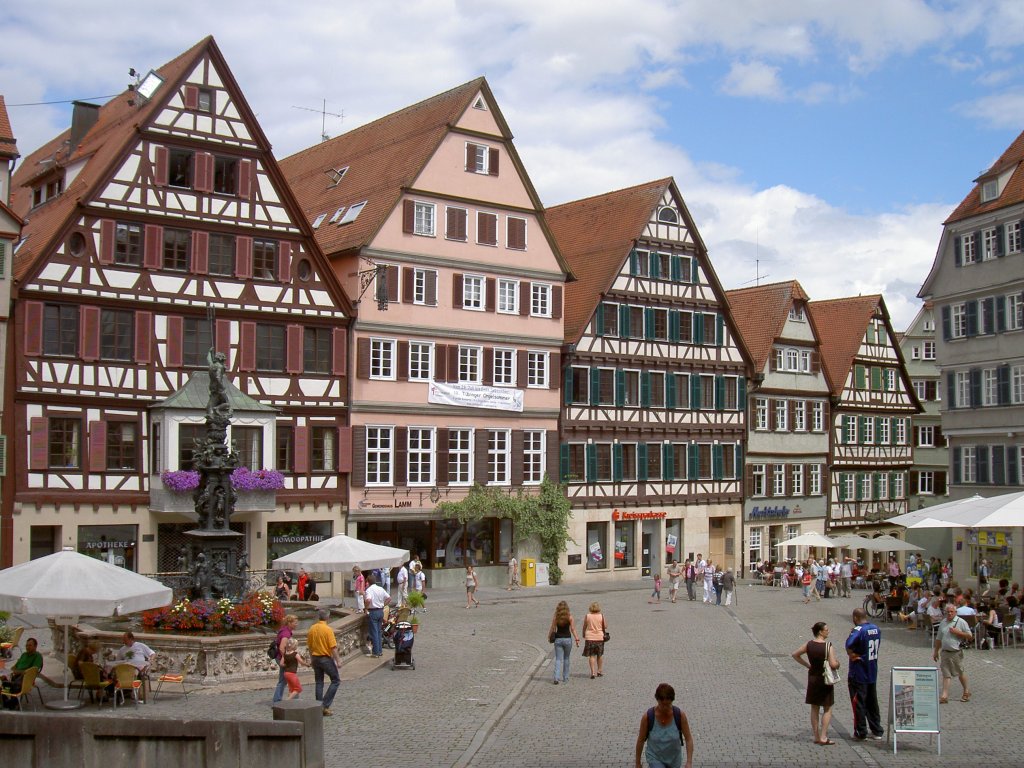 Tbingen, Fachwerkhuser am Marktplatz (03.08.2008)