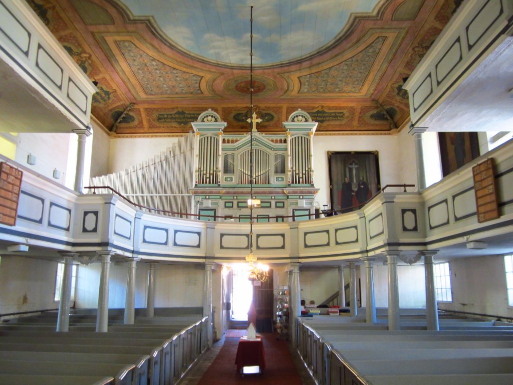 Ueckermnde, Orgel der barocken Marienkirche von 1766 (23.05.2012)