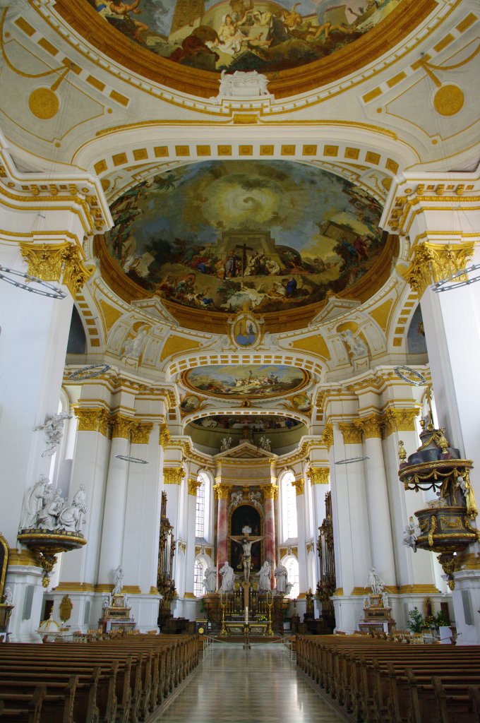 Ulm, Kloster Wiblingen, Klosterkirche St. Martin, erbaut bis 1783 
unter Baumeister Johann Georg Specht (18.05.2011)