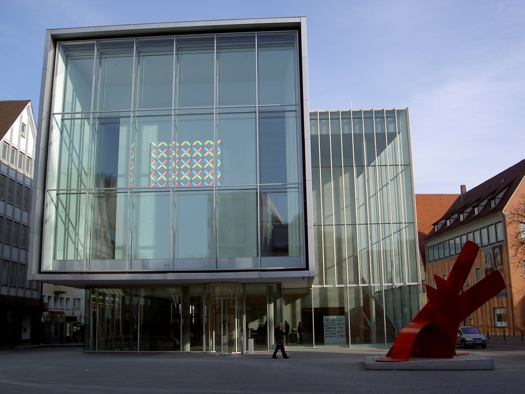 Ulm, Kunsthalle Weishaupt, Privatsammlung moderner Kunst, erffnet 2007, 
Architekt Wolfram Whr (04.02.2012)