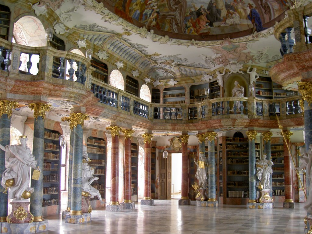 Ulm Stadtteil Wiblingen, Klosterbibliothek (09.06.2007)