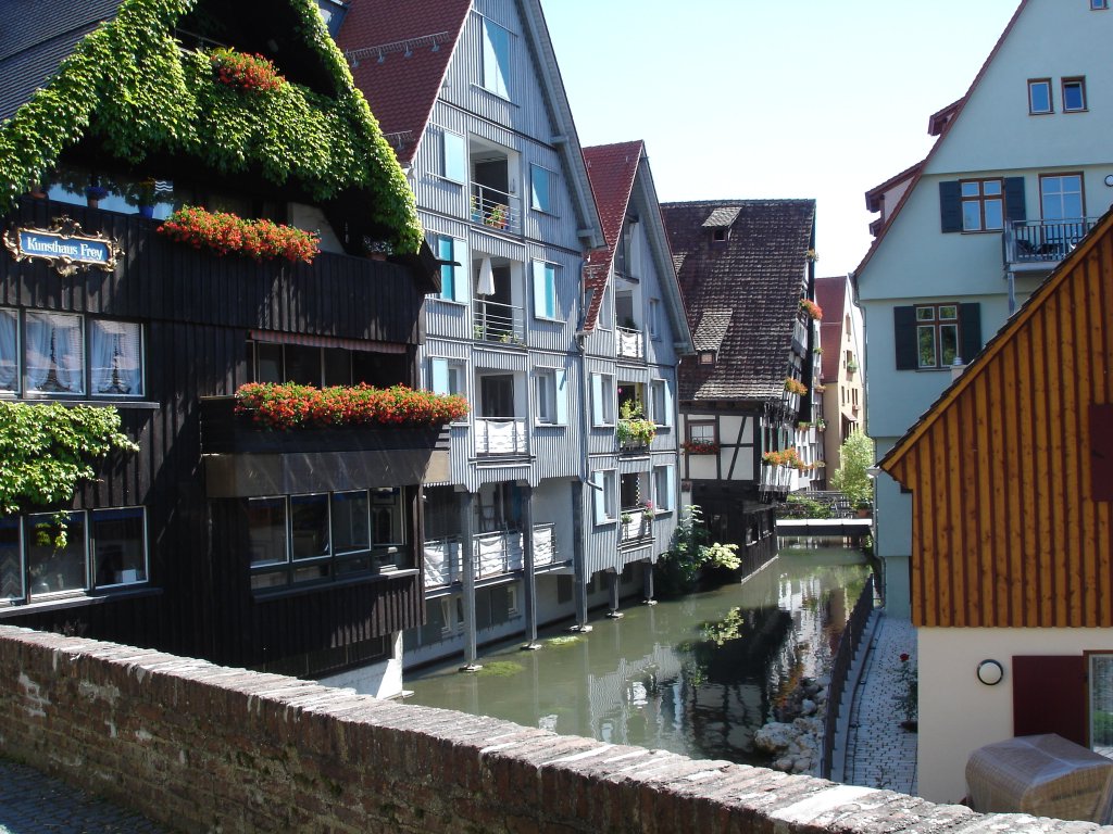 Ulm,das Fischer-und Gerberviertel,
seit dem Mittelalter der Stadtteil der Handwerker,
