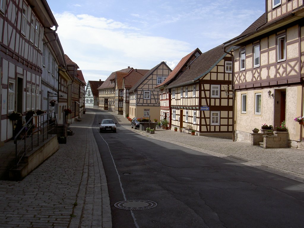 Ummerstadt, Fachwerkhäuser in der Marktstraße (10.06.2012)
