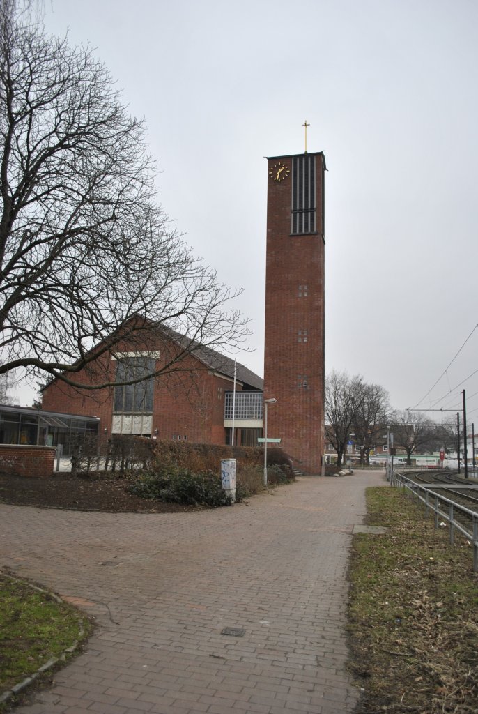 Unbekannte Kirche in Hannover/Obericklingen. Foto vom 16.02.2011.