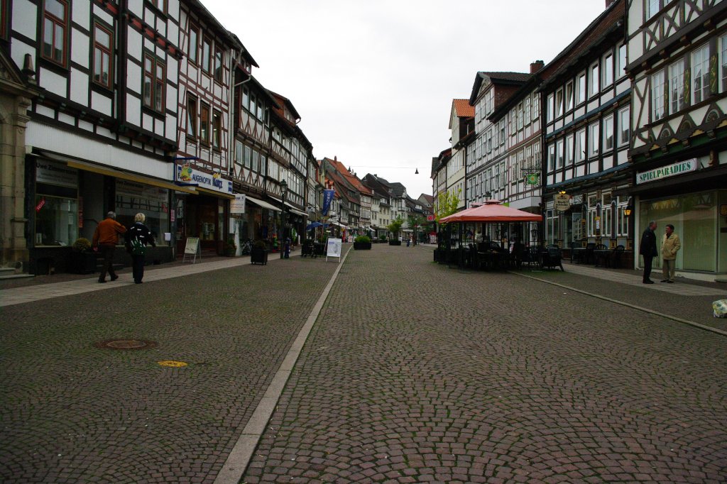 Uslar, Fachwerkhuser in der Langen Strae, Kreis Northeim (11.05.2010)