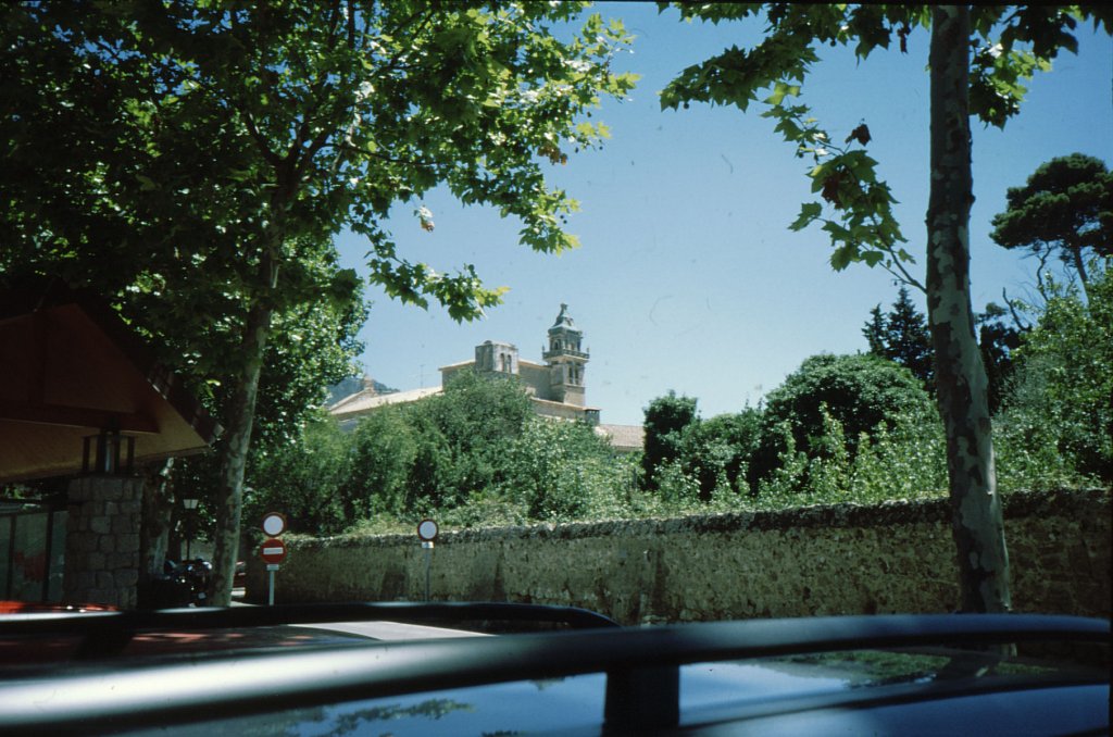 Valdemossa - Kirche, Blick von Nordwesten (Sommer 1999)