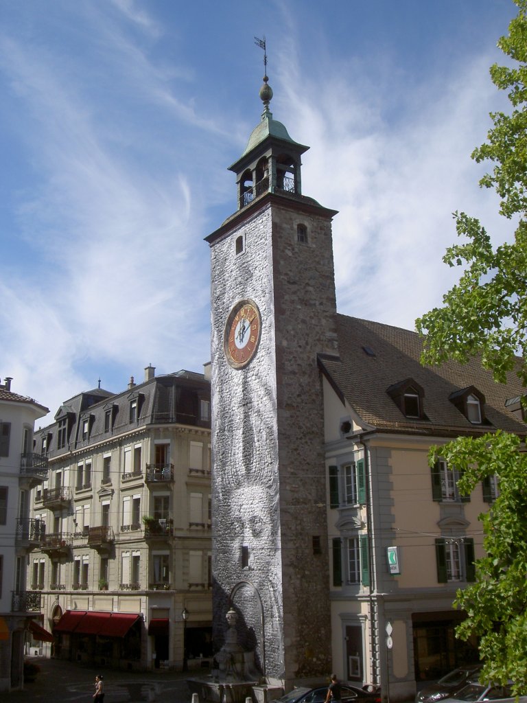 Vevey, Tour St. Jean, gehrte als Glockenturm zur ehem. Spitalkapelle (12.09.2010)