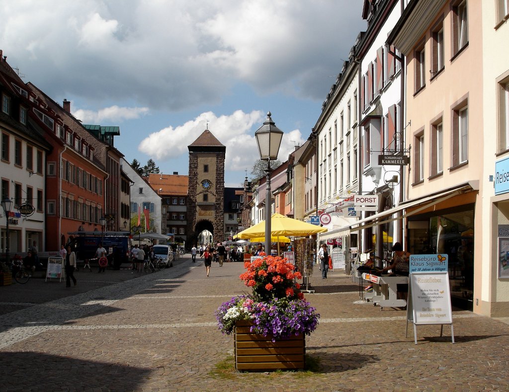 Villingen, Blick in die Rietstrae zum Riettor, Okt.2010