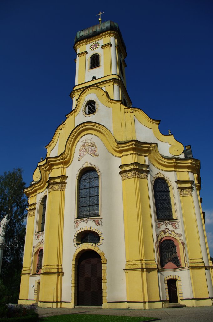 Wallfahrtskirche Maria Steinbach bei Legau, erbaut ab 1749 unter Abt Benedikt 
Stadelhofer, Kreis Unterallgu (30.06.2009)