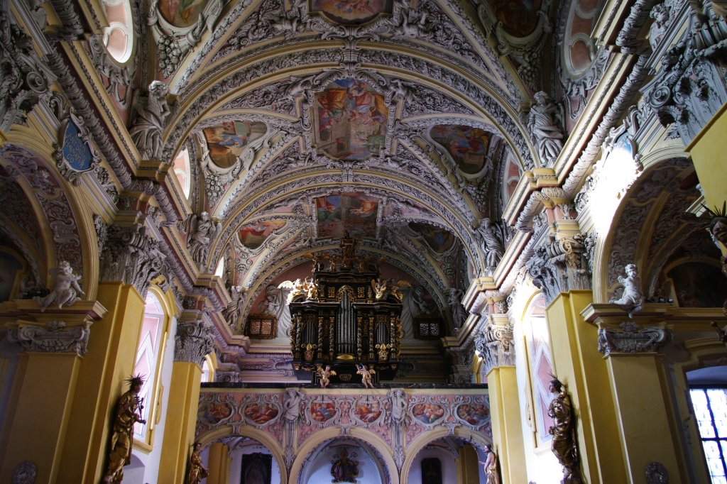 Wallfahrtskirche Maria zu den sieben Schmerzen Frauenberg, 
Rokokoorgel von Anton Rmer (28.11.2009)