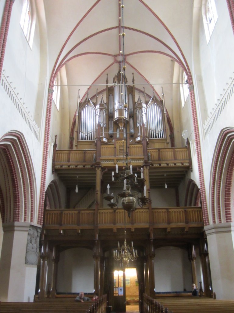 Waren/Mritz, Orgelempore der St. Georgen Kirche (17.09.2012)