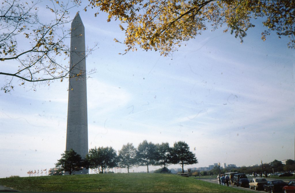 Washington D.C., Washington Monument (aufgenommen am 3.11.1990)