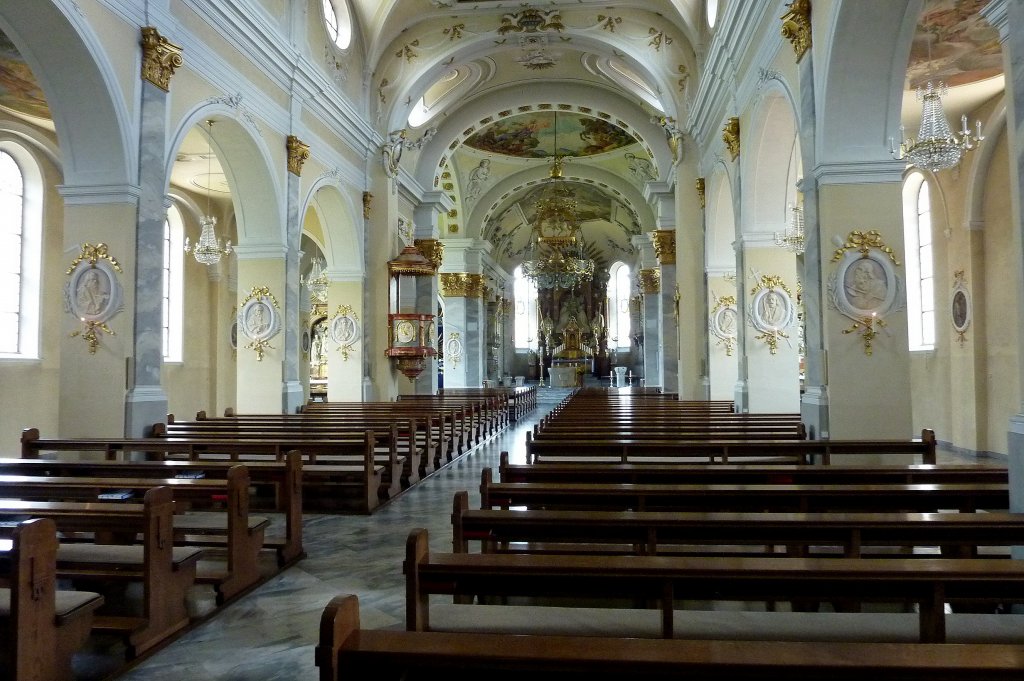 Wehr, der Innenraum der St.Martin-Kirche, Mai 2012