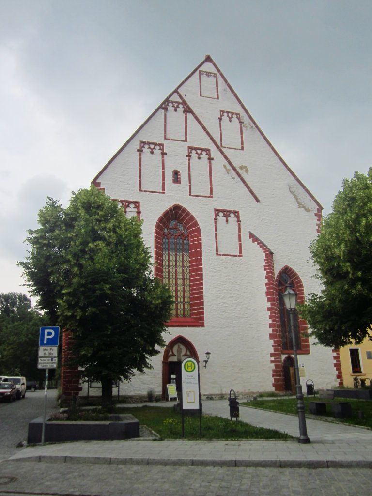 Weida, Stadtkirche St. Marien, erbaut um 1350, franziskanischer Bau (13.06.2012)