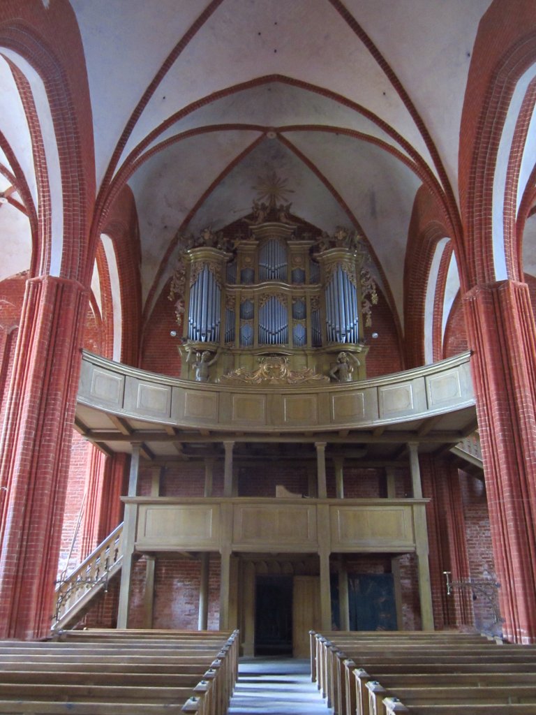 Werben, Orgelempore der St. Johannis Kirche (09.07.2012)