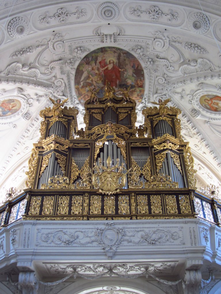 Wettenhausen, Orgel der Klosterkirche Maria Himmelfahrt, Kreis Gnzburg (26.03.2012)