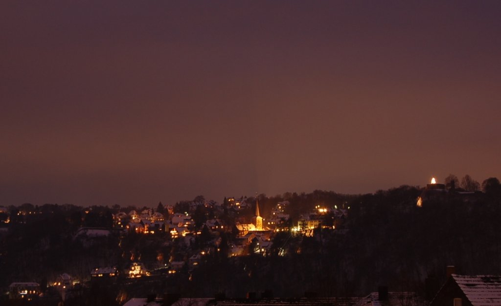 Wetter-Volmarstein an einem Winterabend
Aufnahme vom 05.01.2010