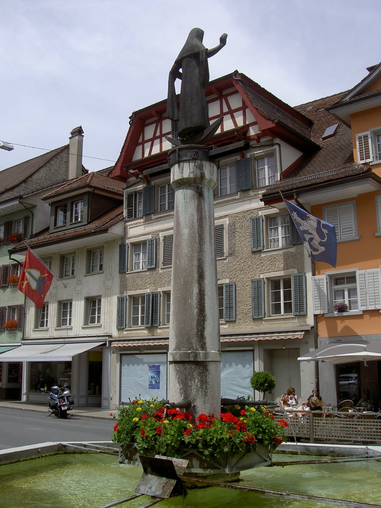 Willisau, Paulusbrunnen vor dem Untertor (24.06.2012)