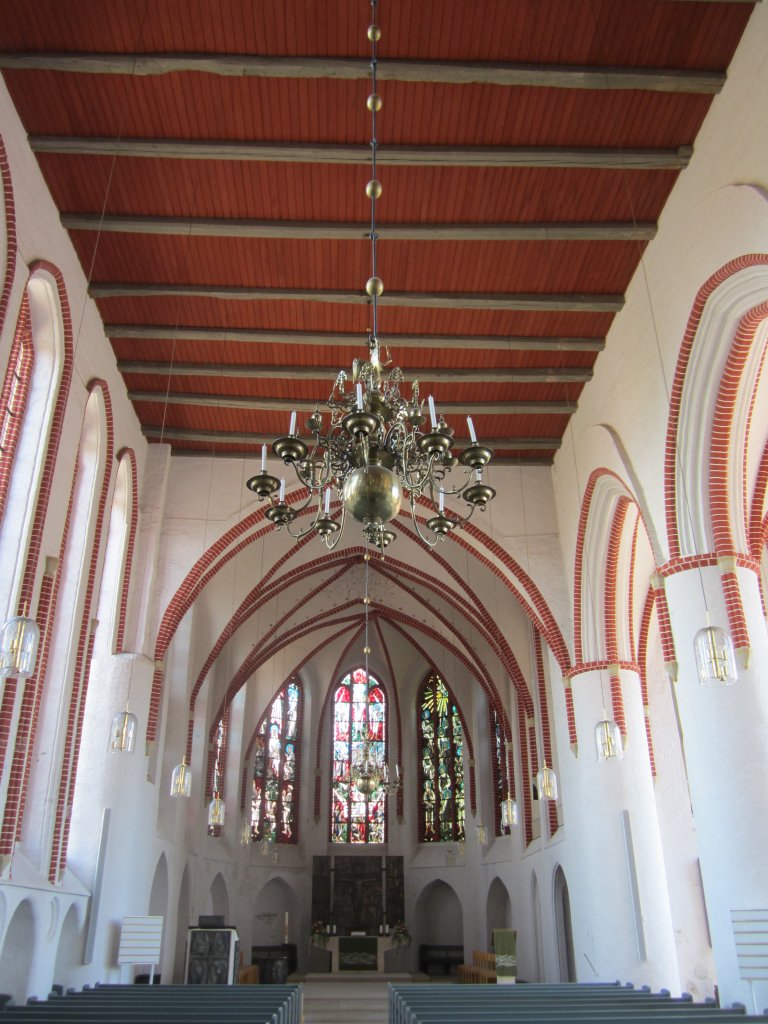 Winsen a. d. Luhe, Innenraum der St. Marien Kirche, Kronleuchte von 1727 (21.06.2013)