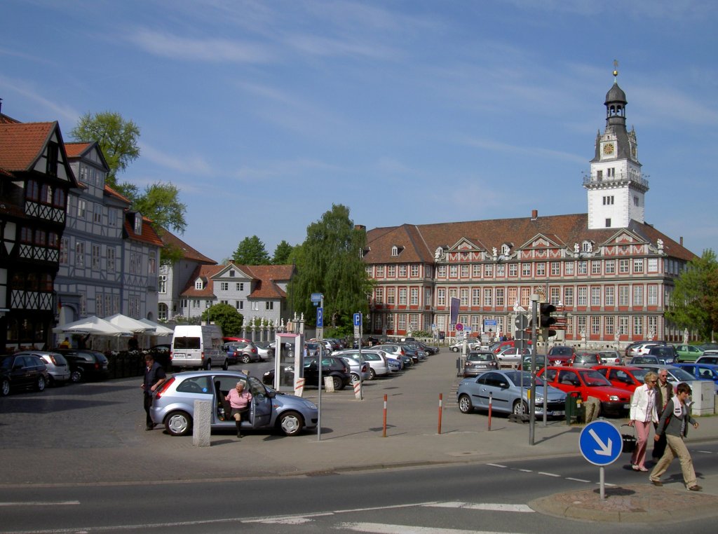 Wolfenbttel, Residenzschlo am Schloplatz der Herzge von Braunschweig-Lneburg, 
erbaut ab 1553, Hausmannsturm gebaut 1613 (07.05.2011)