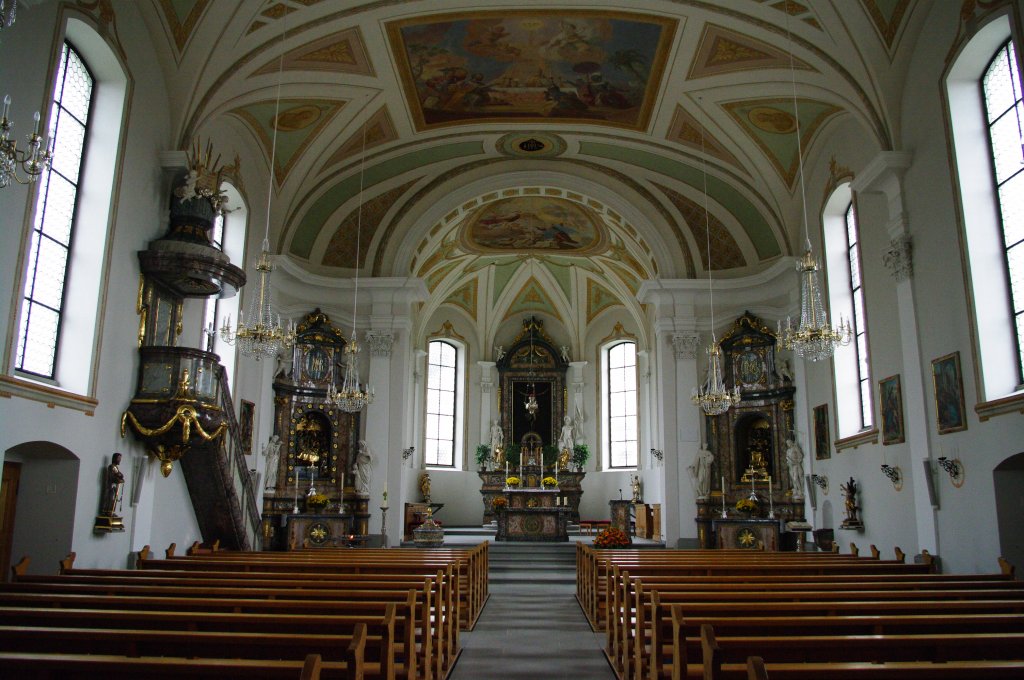 Wollerau, Rokoko St. Verena Kirche, Kanton Schwyz (13.10.2010)