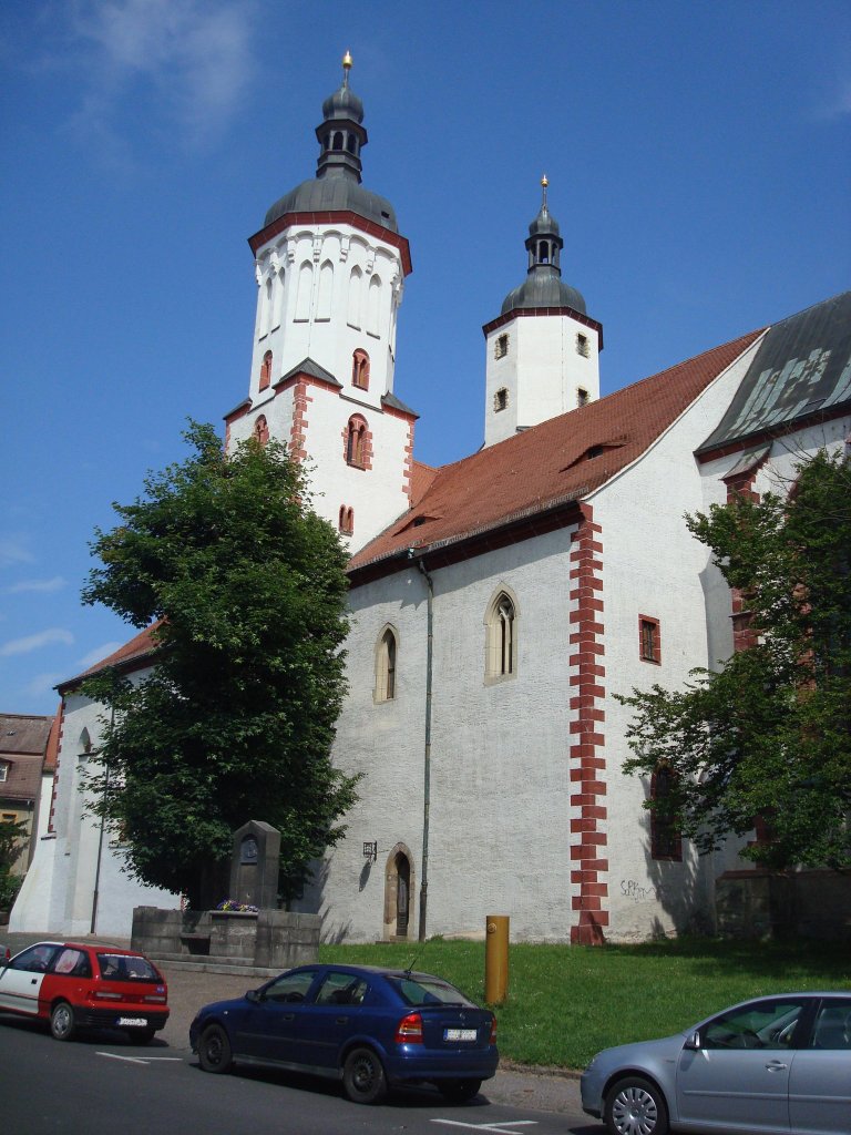 Wurzen in Sachsen, der ursprünglich romanische Dom St.Marien ist einer der ältesten und interessantesten Sakralbauten in Sachsen, 1515 erhielt er die jetzige Raumstruktur, Juni 2010