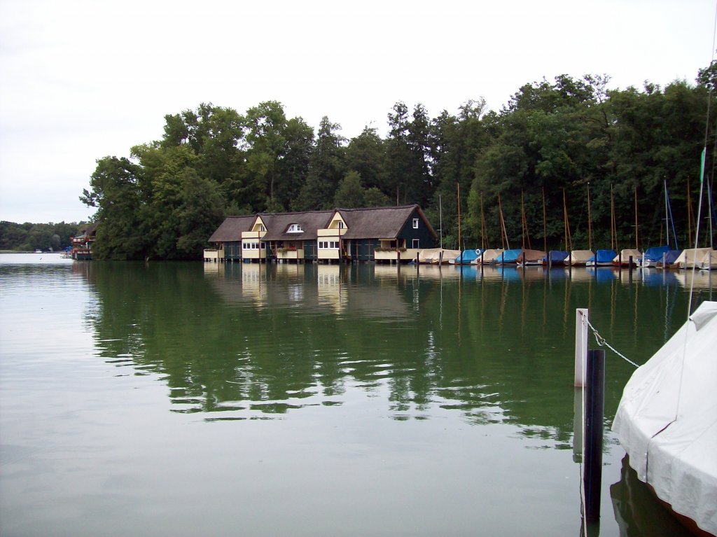 Wusterhausen/Dosse, Klempowsee, Bootsh�user (06.09.2008)