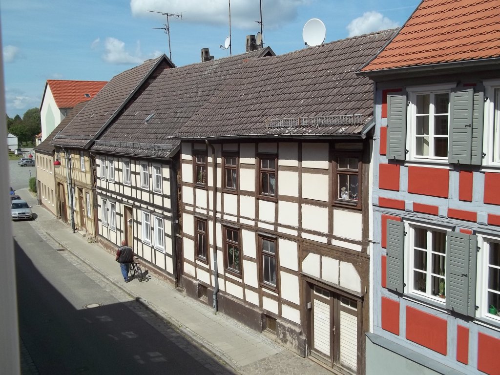 Wusterhausen/Dosse, Neue Poststrae, Blick vom Herbst'schen Haus (28.05.2011)