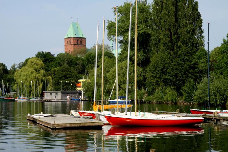 Yachthafen am Domsee in Ratzeburg; 01.07.2010