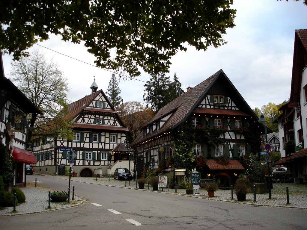 Zell-Weiherbach in der Ortenau,
schnes Fachwerk im Badischen,
Juni 2008