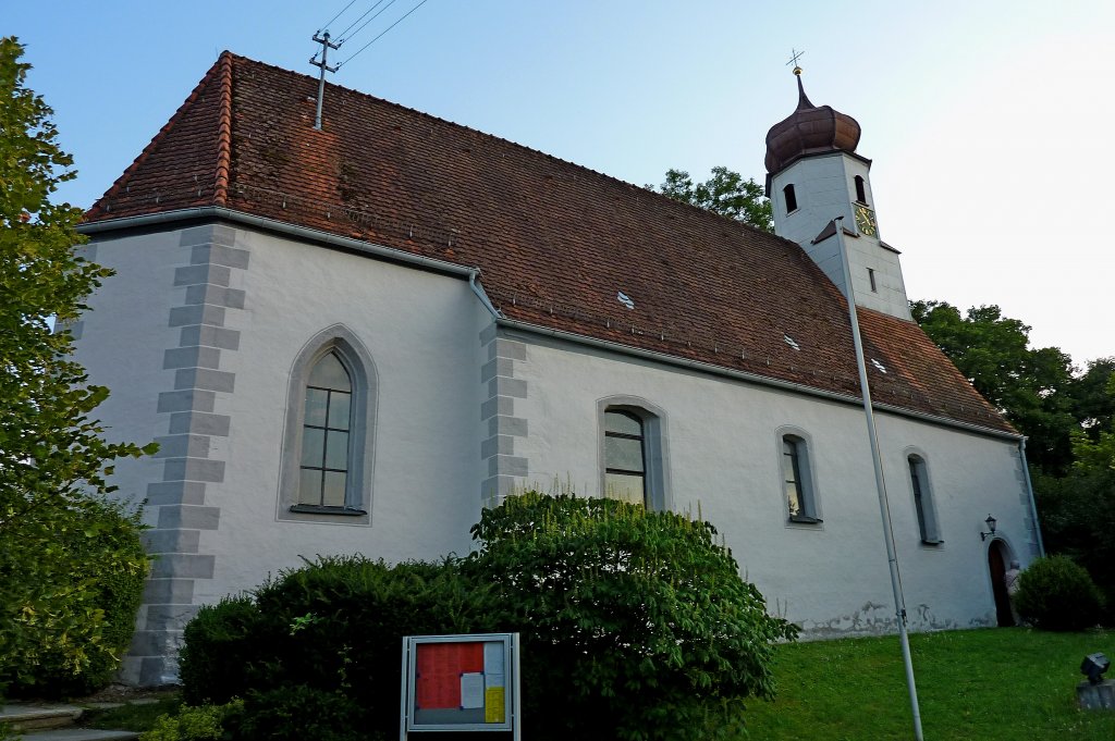 Zimmern bei Hechingen, die St.Jakobus-Kirche wurde 1896 eingeweiht, Juli 2011