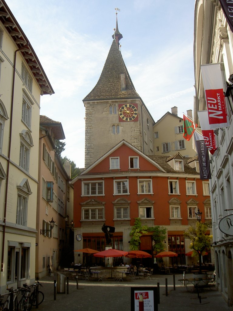 Zrich, Neumarkt mit Grimmenturm (25.09.2011)