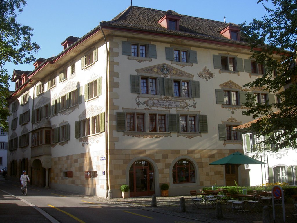 Zug, Doppelhaus der alten Mnze, Obere Mnze erbaut 1580, Untere Mnze erbaut 1604 
(09.08.2010)