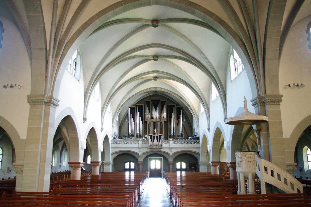 Zug, Orgelempore der St. Michael Kirche (09.08.2010)