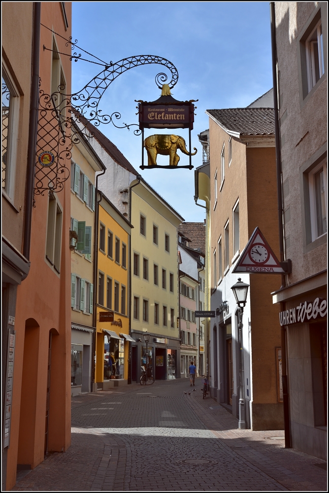Zum Elefanten. In der Wessenbergstrae in Konstanz, Mai 2012.