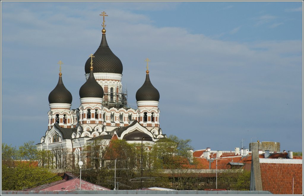 Zum Unmut der Tallinner, bildet die Alexanderr-Newsik Kathedrale einen unzweifelhat schne Blickfang der Stadt. 
10. Mai 2012